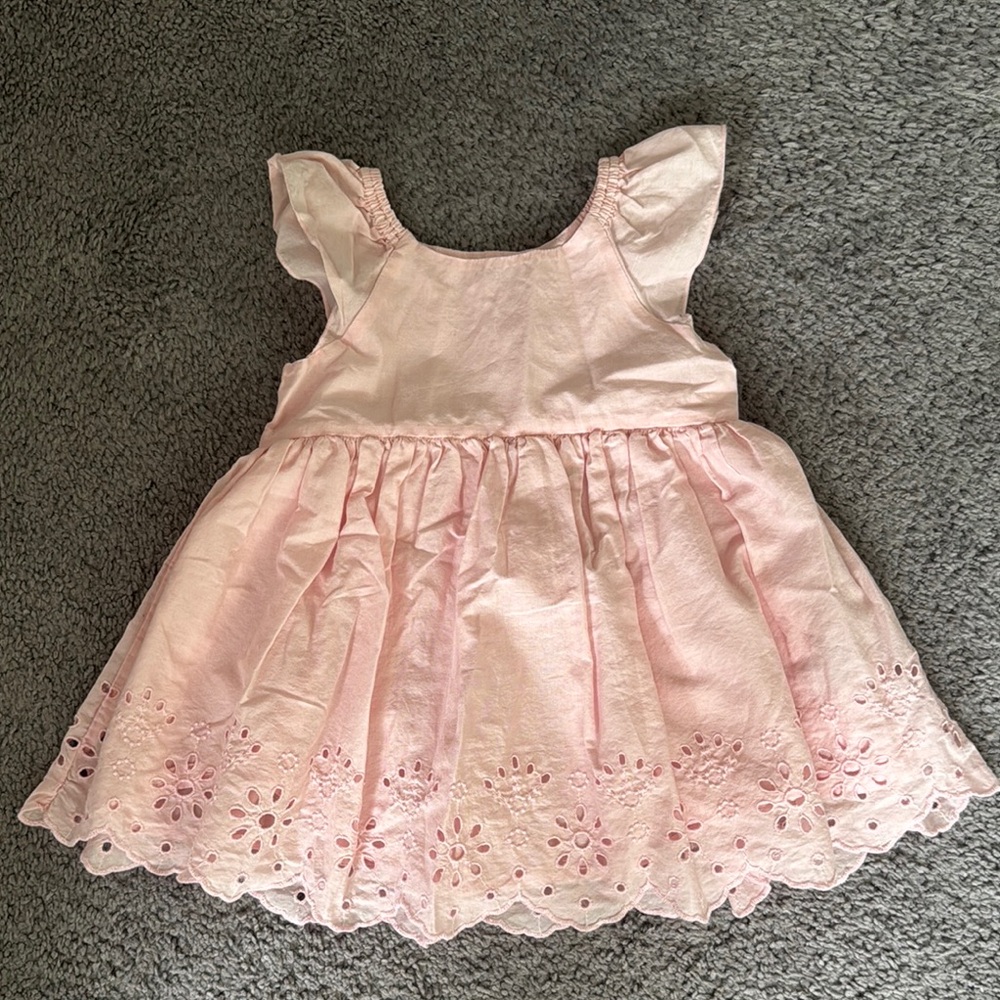 Baby Gap Pink Eyelet Dress - 18-24 Months